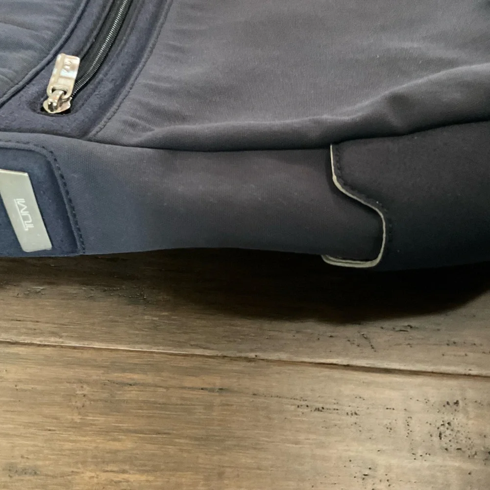 TUMI Navy Blue Adjustable Strap Crossbody Messenger Laptop Bag